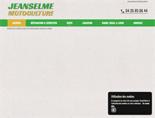 Tablet Screenshot of jeanselme-motoculture.fr